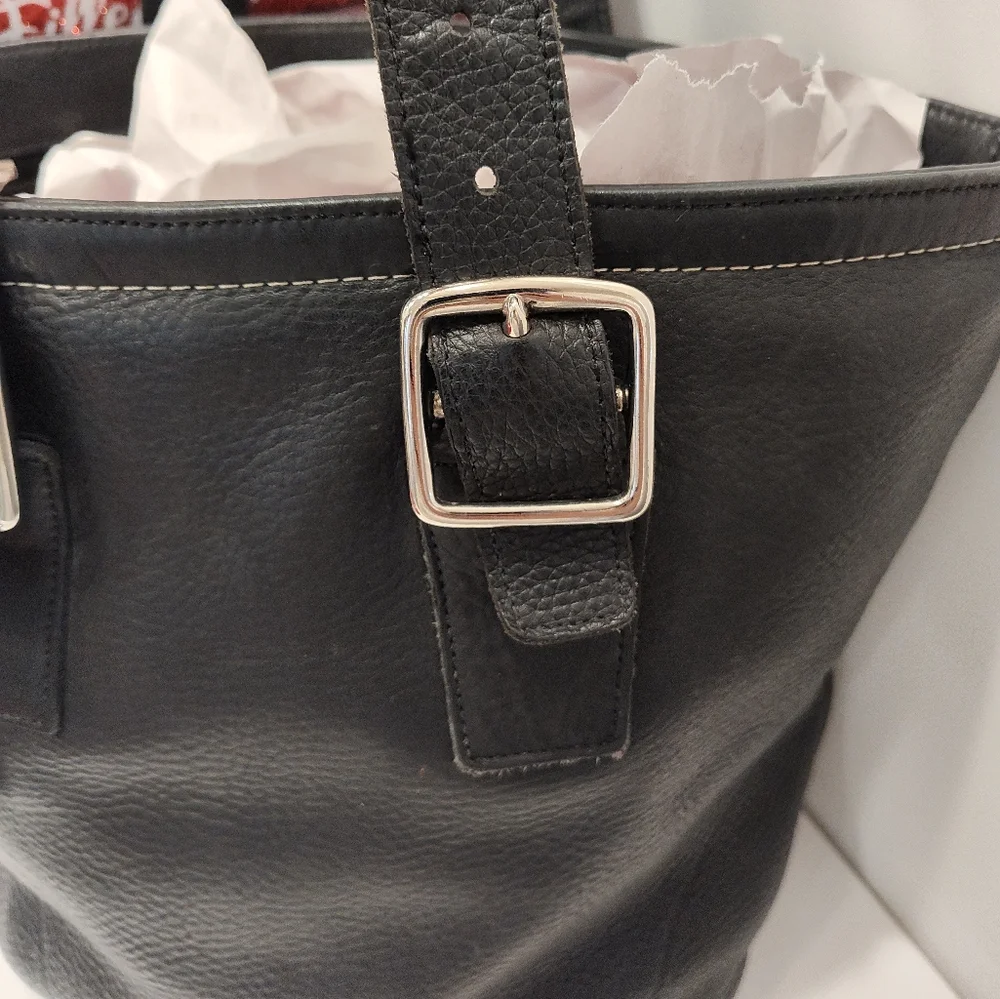 🖤Rare Vintage 90's Coach Hamilton Milbrook Pebbled Leather Shoulder Tote #9600 - Picture 4 of 16